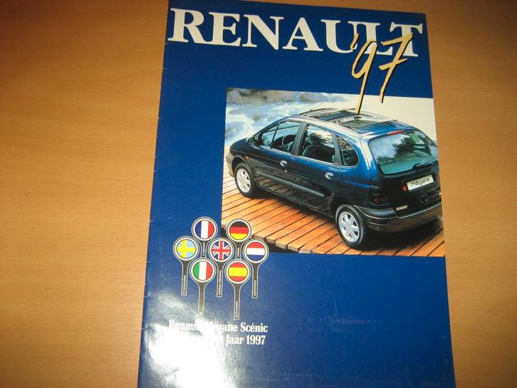 Renault Twingo Megane Cabriolet Scenic Espace Spider 1997, Boeken, Auto's | Folders en Tijdschriften, Zo goed als nieuw, Overige merken