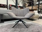 Nieuw Label Gustav Fauteuil stof leer Design draai stoel