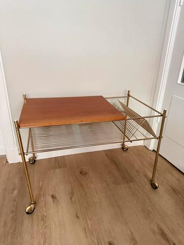 Vintage platenspeler tafel/trolley beschikbaar voor biedingen
