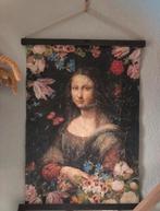 Geweldig vintage wandkleed Mona Lisa maat 80x60, Ophalen of Verzenden