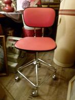 vintage top-designer Egon Eiermann burostuhl mid-century, Huis en Inrichting, Ophalen, Gebruikt, Rood, Bureaustoel