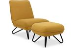 Lanterfant Jeroen, lounge stoel met voetenbank *NIEUW*, Ophalen of Verzenden, Nieuw, Metaal, Lounge