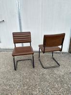 2 stuks stoelen mx sofa kunstleder bruin showroom stoelen, Huis en Inrichting, Stoelen, Ophalen, Twee, Bruin, Nieuw