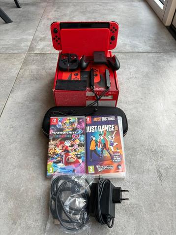 Nintendo switch oled model mario red edition beschikbaar voor biedingen