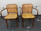 2 stuks Vintage stoelen, Huis en Inrichting, Stoelen, Ophalen, Gebruikt, Twee, Bruin