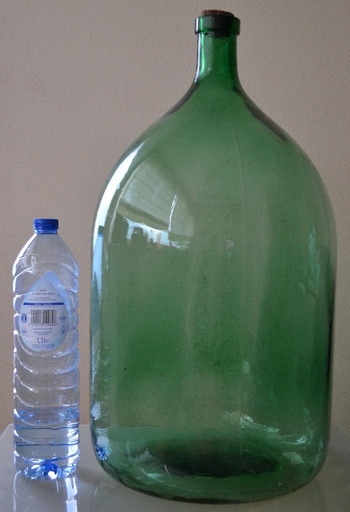 Grote antieke mondgeblazen wijn gistfles 60cm (nr2), Antiek en Kunst, Antiek | Glas en Kristal, Ophalen