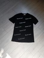 T-shirt zwart met glitter opdruk maat S, Verzenden, Zwart, Nieuw, Korte mouw
