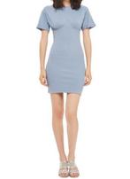 Pastel blue ribbed T-shirt dress (TOPSHOP), Kleding | Dames, Jurken, Topshop, Gedragen, Maat 34 (XS) of kleiner, Blauw