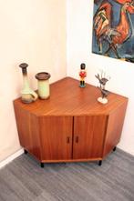 Jaren 60 70 vintage tv kastje hoekkastje mid century design, Huis en Inrichting, Kasten | Televisiemeubels, Gebruikt, -, -, Ophalen of Verzenden