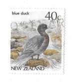 Nieuw Zeeland Blue Duck Blauwe eend, Verzenden, Gestempeld