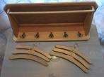 Wandkapstok met 6 kleerhangers, Gebruikt, Minder dan 100 cm, Hout, Ophalen