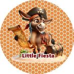 L446 icing frosting ezel piraat 20cm eetbare taart print, Ophalen of Verzenden, Nieuw, Taarten, Versiering