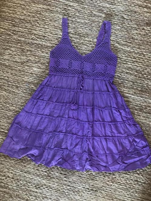 Opruiming .... hippie / boho tuniek / jurkje maat XS / 34, Kleding | Dames, Jurken, Gedragen, Maat 34 (XS) of kleiner, Paars, Boven de knie