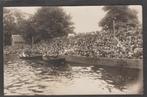 onbekende plaatsmet veel volk fotokaart, Verzamelen, Verzenden, 1920 tot 1940, Ongelopen, Zuid-Holland