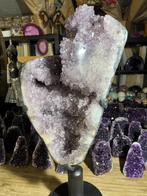 Amethist geode (22) van 15 kg op metalen standaard.Korting!, Verzamelen, Mineralen en Fossielen, Ophalen of Verzenden, Mineraal
