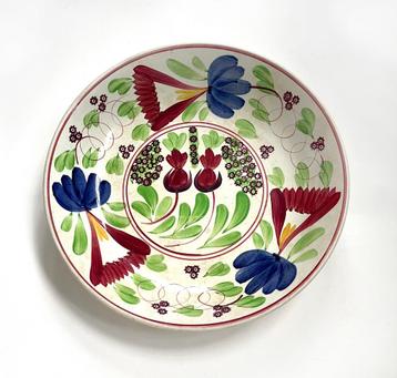 Petrus Regout ca. 1890 Boerenbont Schaal beschikbaar voor biedingen