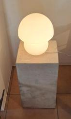 Leitmotiv - Tafellamp Glass Vintage - Melkwit 2 stuks, Verzenden, Zo goed als nieuw, Glas, Minder dan 50 cm