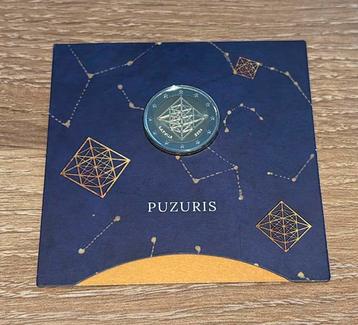 Coincard BU € 2 euro Letland 2024 Puzuris beschikbaar voor biedingen