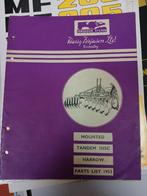 Ferguson schijfeg onderdelen boek, Ophalen of Verzenden, Zo goed als nieuw, Overige merken