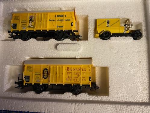 Marklin 4876 Banaan wagon set + Old timer Nieuw, Hobby en Vrije tijd, Modeltreinen | H0, Nieuw, Wagon, Wisselstroom, Märklin, Verzenden