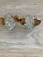 Glazen Olifantjes - Set van 2, Overige kleuren, Ophalen of Verzenden, Minder dan 50 cm, Glas