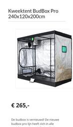 BudBox Kweektent - Ideaal voor Indoor Tuinieren, Ophalen of Verzenden, Gebruikt, Kweektent