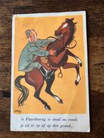 Ansichtkaart militair cartoon humor paard, Verzamelen, Ansichtkaarten | Themakaarten, Overige thema's, Ophalen of Verzenden, 1920 tot 1940