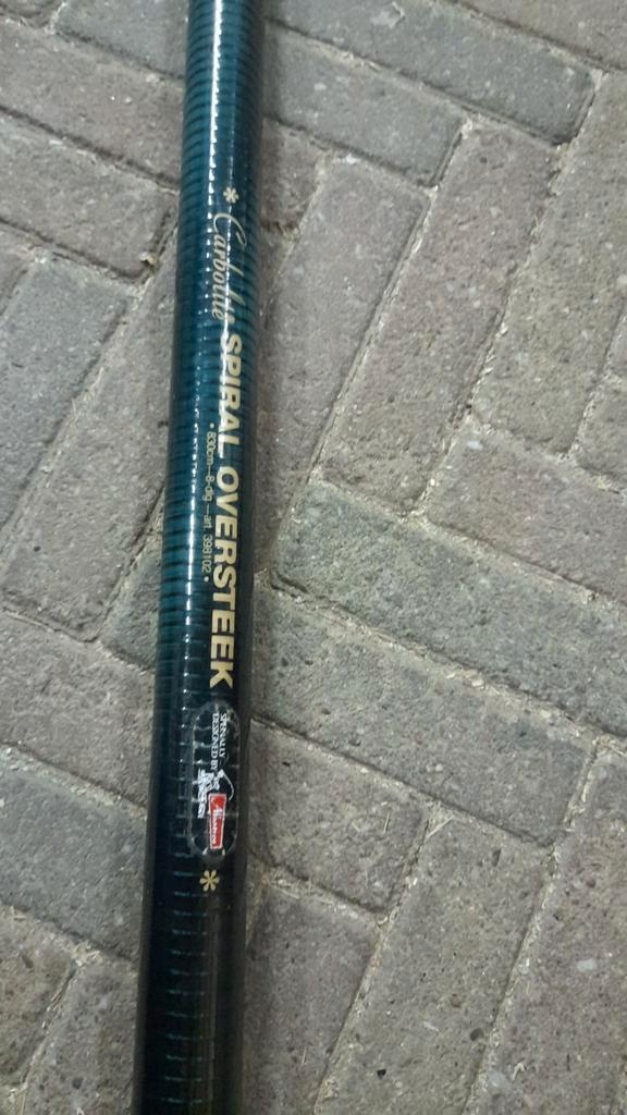TE KOOP 8! DELIGE VASTE HENGEL CARBOLITE SPIRAL OVERSTEEK, Watersport en Boten, Hengelsport | Witvissen, Zo goed als nieuw, Vaste hengel