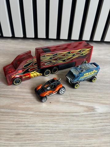 Hot Wheels truck en twee auto’s beschikbaar voor biedingen