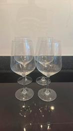 4 rode wijnglazen - gratis ophalen, Verzamelen, Glas en Borrelglaasjes, Ophalen, Zo goed als nieuw, Overige typen