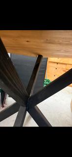 Houten tafelpoot frame, Huis en Inrichting, Tafelonderdelen, Ophalen, 100 tot 150 cm, Rond, 50 tot 100 cm