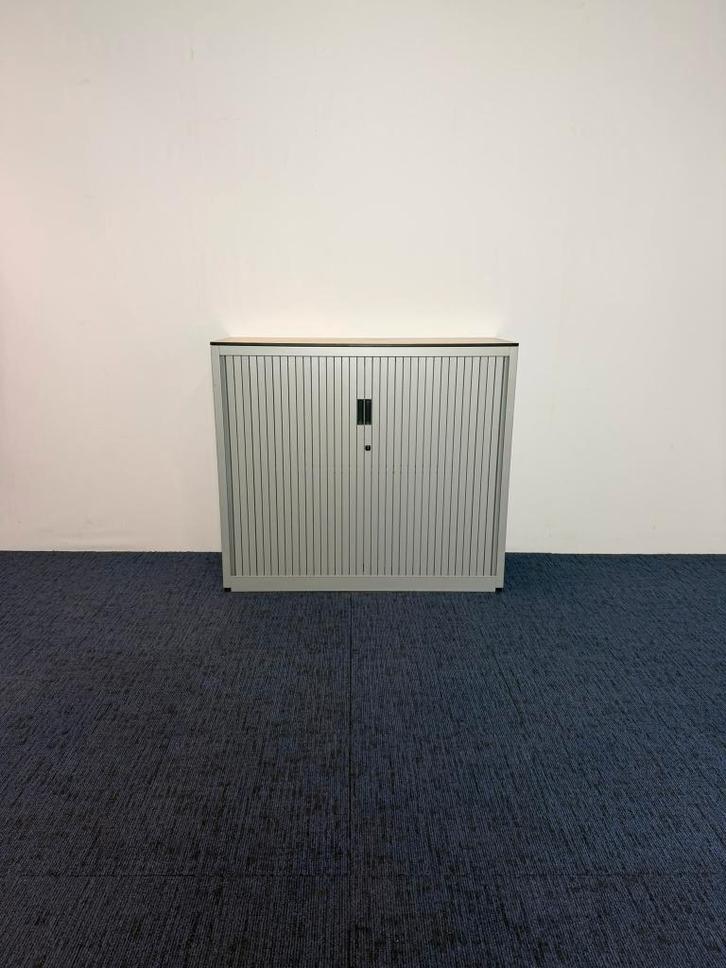 Roldeurkast Aspa, aluminium, H 105 x B 120 x D 47 cm., Huis en Inrichting, Bureaus, Gebruikt, Ophalen