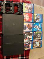 2x playstation 4 + spellen + 3 controllers, Spelcomputers en Games, Spelcomputers | Sony PlayStation 4, Ophalen of Verzenden, Refurbished