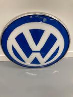 Originele  dealer Volkswagen logo lichtbak rond, Verzamelen, Ophalen, Gebruikt, Lichtbak of (neon) lamp