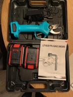 Elektrische Snoeischaar Draadloos 2 Accu’s + Koffer, Ophalen of Verzenden, Nieuw, 20 t/m 29 mm, Onbekend