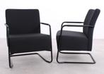 Alfa Lounge | Fauteuil | Zwart, Huis en Inrichting, Fauteuils, Metaal, Minder dan 75 cm, Ophalen of Verzenden, Zo goed als nieuw