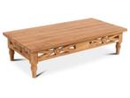 Salontafels "Stations" Teakhout, voor binnen + buiten v.a., Teakhout, Nieuw, Ophalen of Verzenden, Minder dan 50 cm