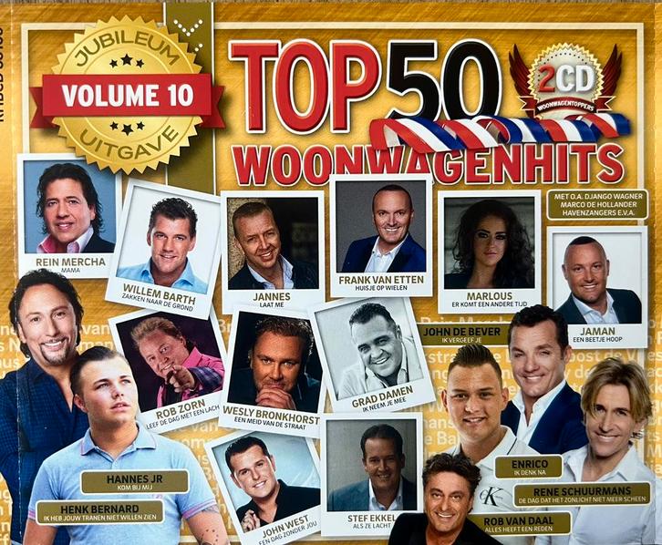 Top 50 Woonwagen Hits Volume 10 - V.a. (2CD), Cd's en Dvd's, Cd's | Nederlandstalig, Gebruikt, Levenslied of Smartlap, Ophalen of Verzenden
