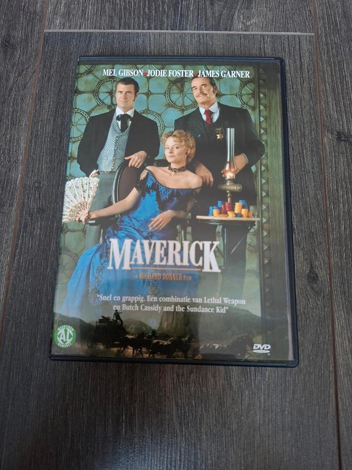 Maverick (Mel Gibson, Jodie Foster), Cd's en Dvd's, Dvd's | Actie, Zo goed als nieuw, Actiekomedie, Alle leeftijden, Ophalen of Verzenden