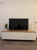 IKEA TV Meubel Hout/Wit - Veel Opbergruimte!, Ophalen, 150 tot 200 cm, Zo goed als nieuw, Minder dan 100 cm