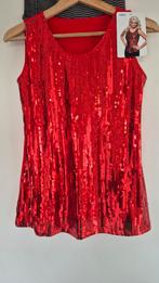 NIEUW! BOLAND PAILLETJES TOP ROOD MT M, Maat 38/40 (M), BOLAND, Nieuw, Ophalen of Verzenden