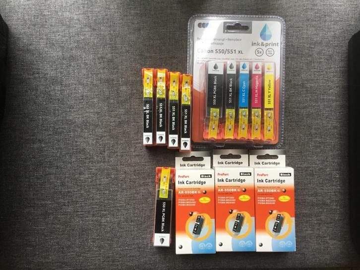 inktpatronenen / inktcartridges canon printer 550/551 XL, Computers en Software, Printerbenodigdheden, Nieuw, Cartridge, Ophalen of Verzenden