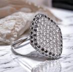 14K Cocktail Ring witgoud met 2.40 Carat Diamant, Sieraden, Tassen en Uiterlijk, Ringen, Wit, Nieuw, Ophalen of Verzenden, 17 tot 18