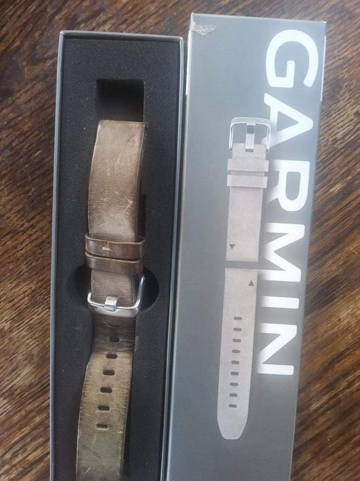 Leren Garmin quickfit horloge bandje suede origineel 20mm, Sieraden, Tassen en Uiterlijk, Horloges | Dames, Zo goed als nieuw