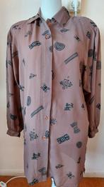 EDGAR VOS lange blouse/tuniek mt 40/42, Bruin, Maat 42/44 (L), Zo goed als nieuw, Edgar Vos
