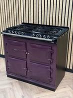 Prachtig Fornuis AGA Six Four Aubergine 4 Ovens!, Warmhoudplaat, 60 cm of meer, Ophalen of Verzenden, Gas