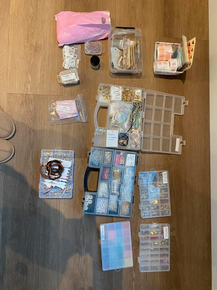 Groot pakket sieraden maken, Hobby en Vrije tijd, Kralen en Sieraden maken, Zo goed als nieuw, Overige typen, Ophalen of Verzenden