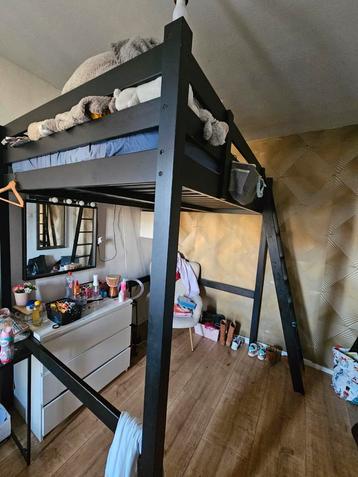 Stora Zwarte Hoogslaper - 140x200 beschikbaar voor biedingen