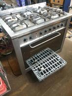 Heel net gasfornuis Indesit 5 pits type C98, Witgoed en Apparatuur, Ophalen, Gebruikt, Hete lucht, 4 kookzones