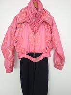 Vintage roze skipak 38/40 fout après-ski carnaval klunen, Ophalen of Verzenden, Zo goed als nieuw, Maat 38/40 (M), Pak